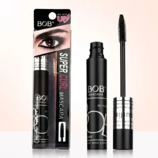 BOB Super Curl Mascara Waterproof Black tube and packaging