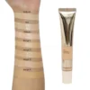 Close-up of Miss Rose liquid foundation texture and shade swatch